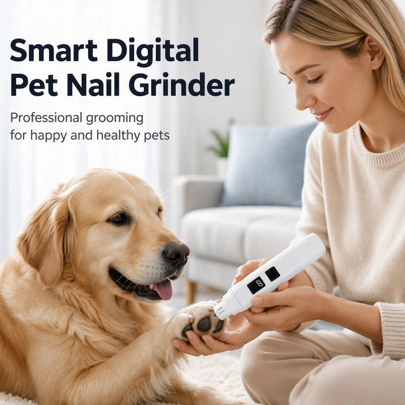 Electric Pet Nail Grinder with LED Power Display Pawora